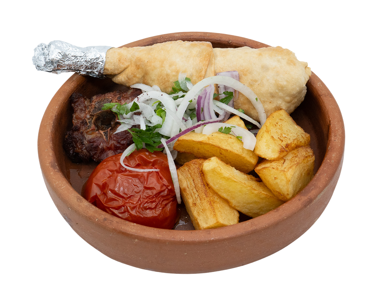 Maça xəmirlə (küpədə)